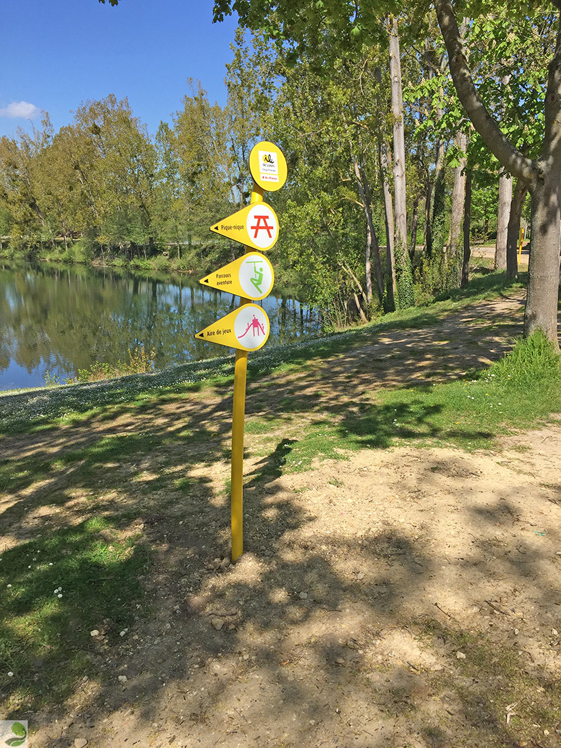 Signalétique des îles de loisirs de la région Île-de-France