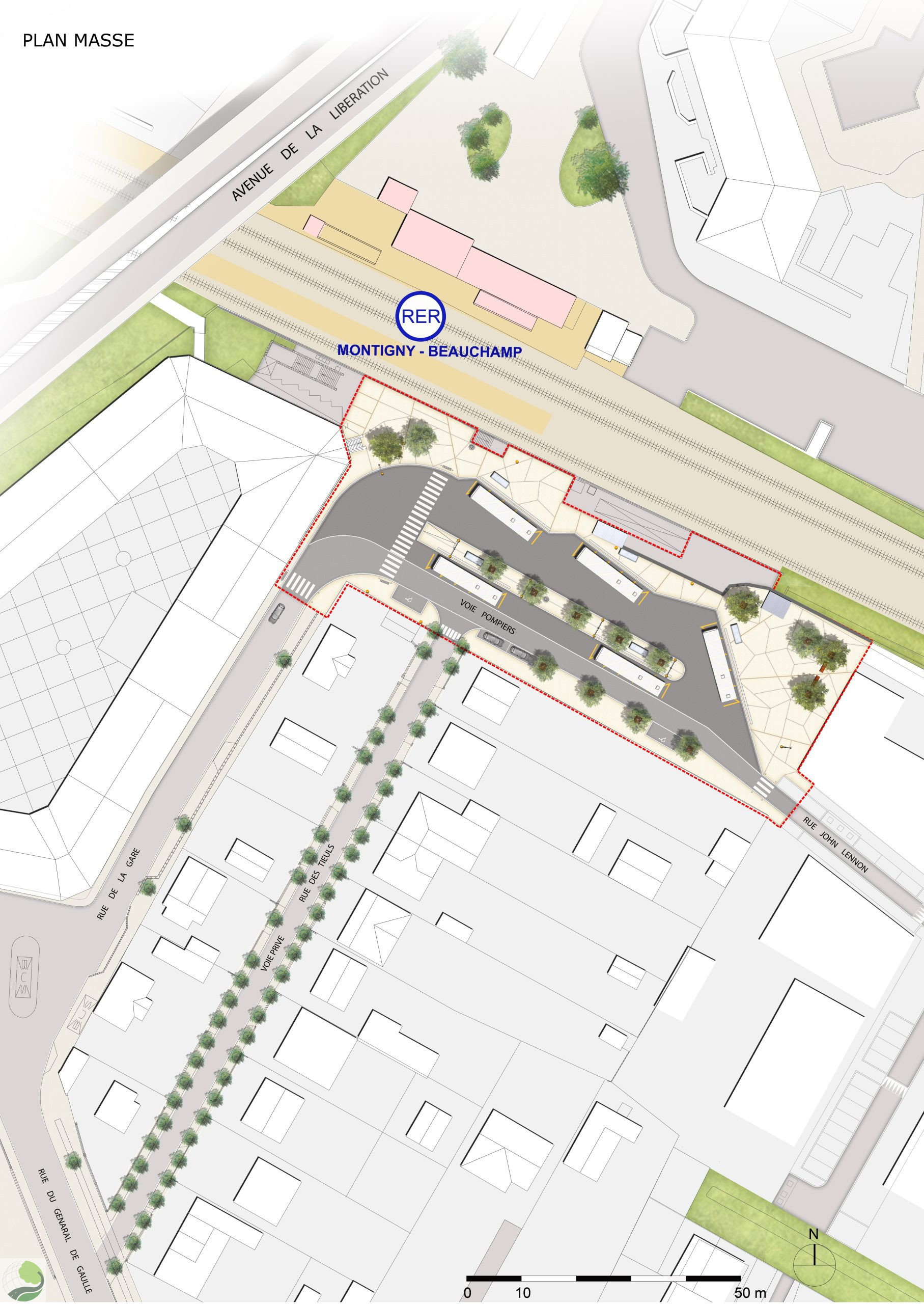 Création de la gare routière de Montigny-lès-Cormeilles (95)