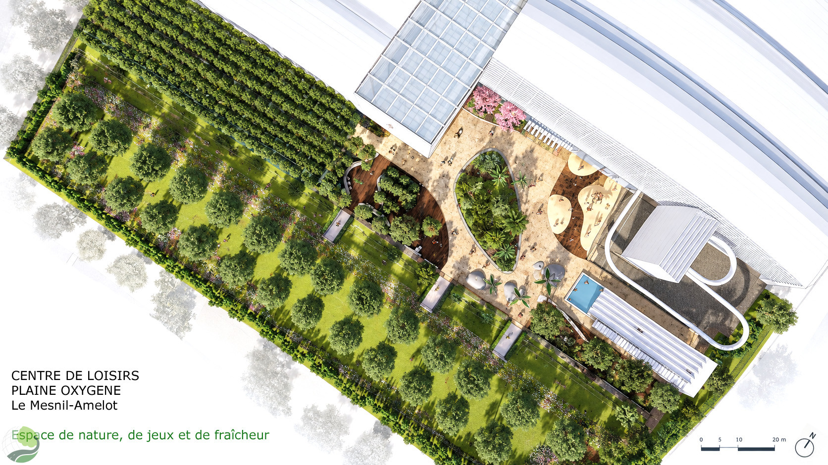 RÉAMÉNAGEMENT DES ESPACES EXTÉRIEURS DE LA PLAINE OXYGÈNE Le Mesnil-Amelot (77)